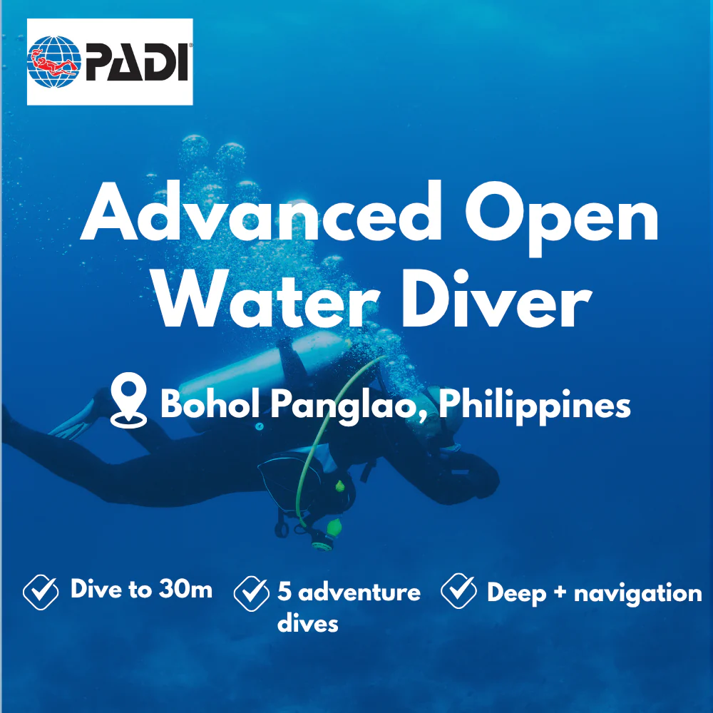 PADI Advanced Open Water course in Bohol Panglao