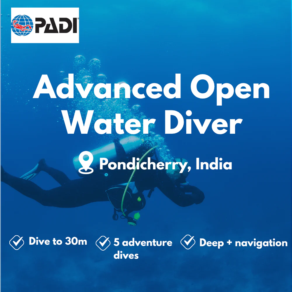 PADI Advanced Open Water course in Pondicherry