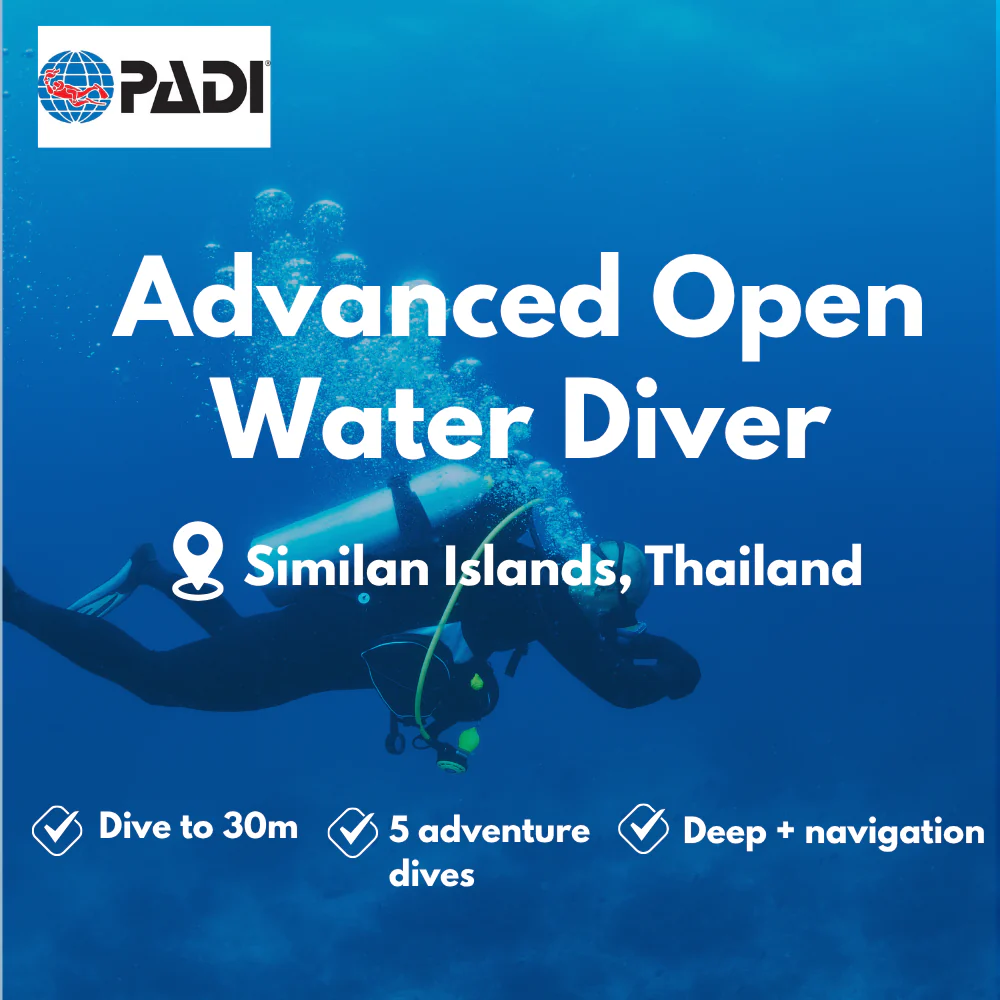 PADI Advanced Open Water course in Similan Islands