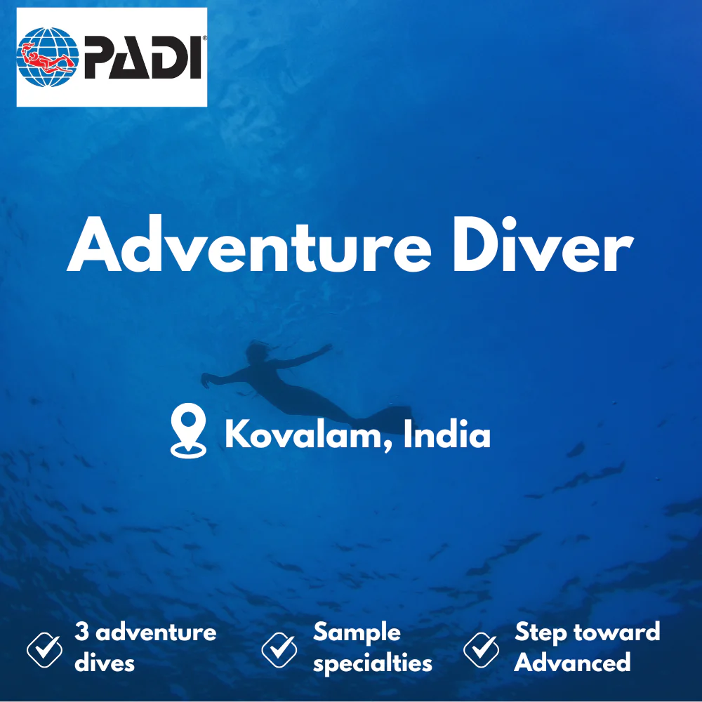PADI Adventure Diver course in Kovalam