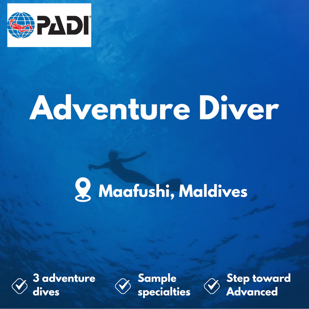 PADI Adventure Diver course in Maafushi