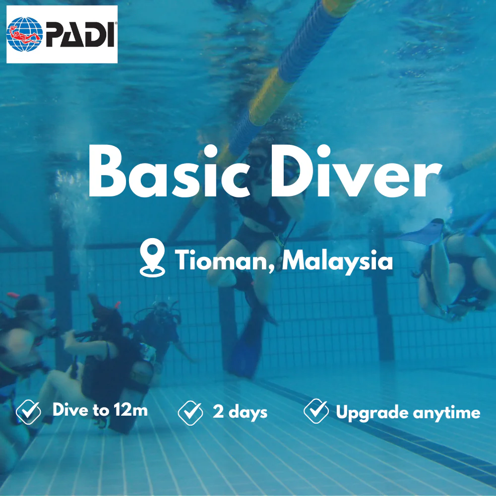 PADI Basic Diver course in Tioman