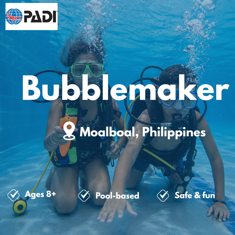 PADI Bubblemaker & Kids course in Moalboal