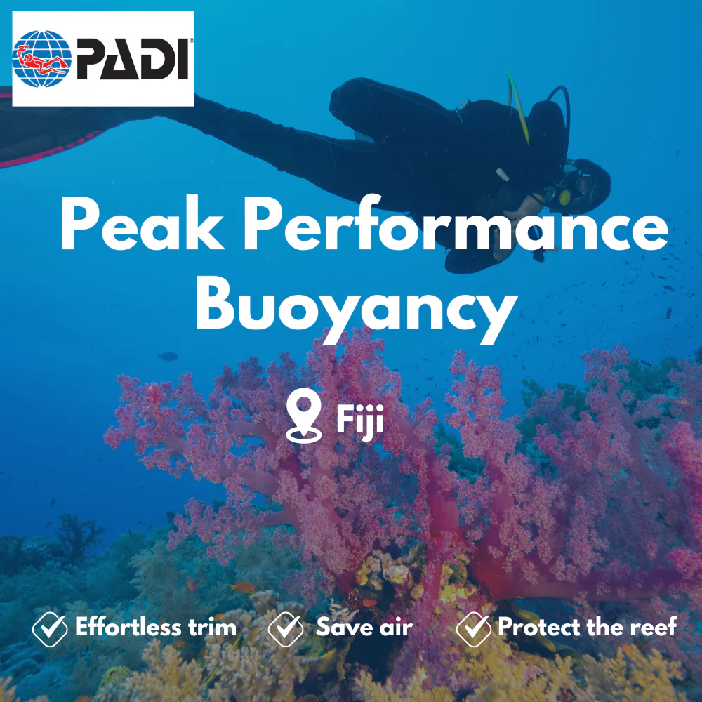 PADI Peak Performance Buoyancy course in Fiji