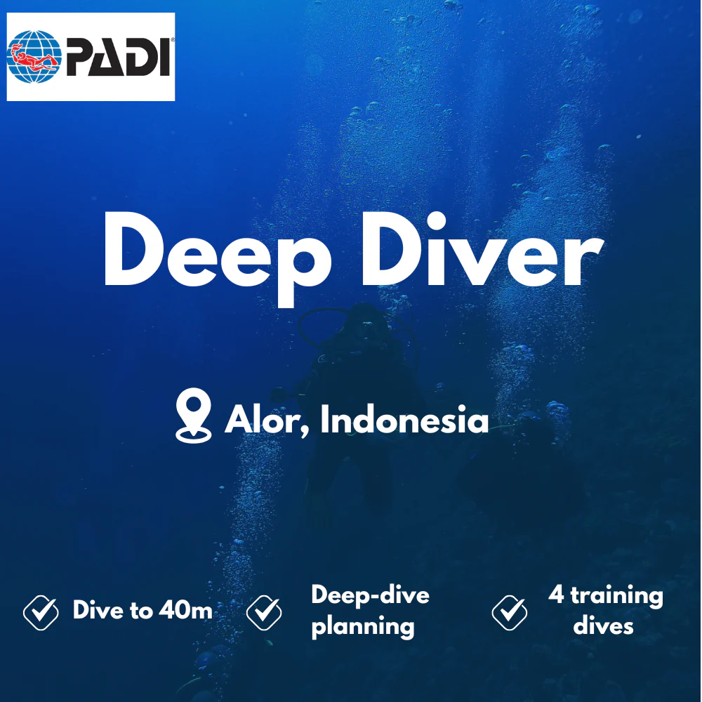 PADI Deep Diver course in Alor