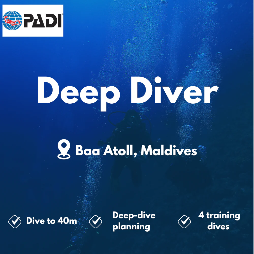 PADI Deep Diver course in Baa Atoll