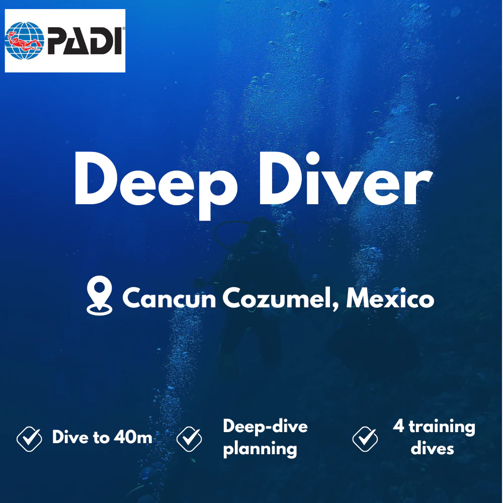 PADI Deep Diver course in Cancun Cozumel