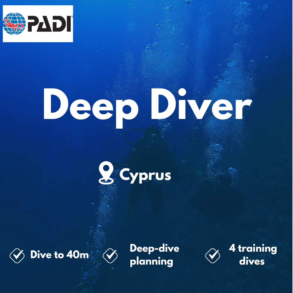 PADI Deep Diver course in Cyprus
