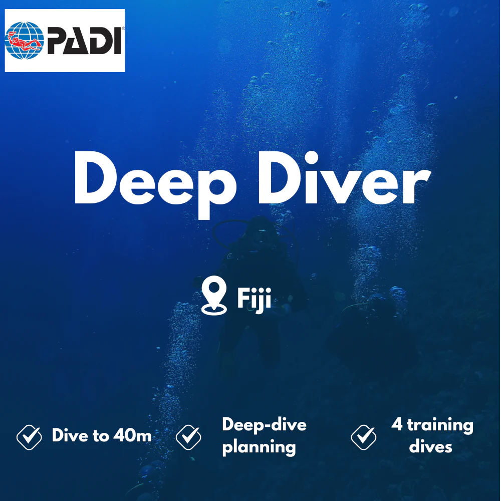 PADI Deep Diver course in Fiji