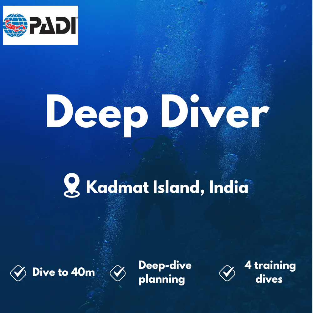 PADI Deep Diver course in Kadmat Island