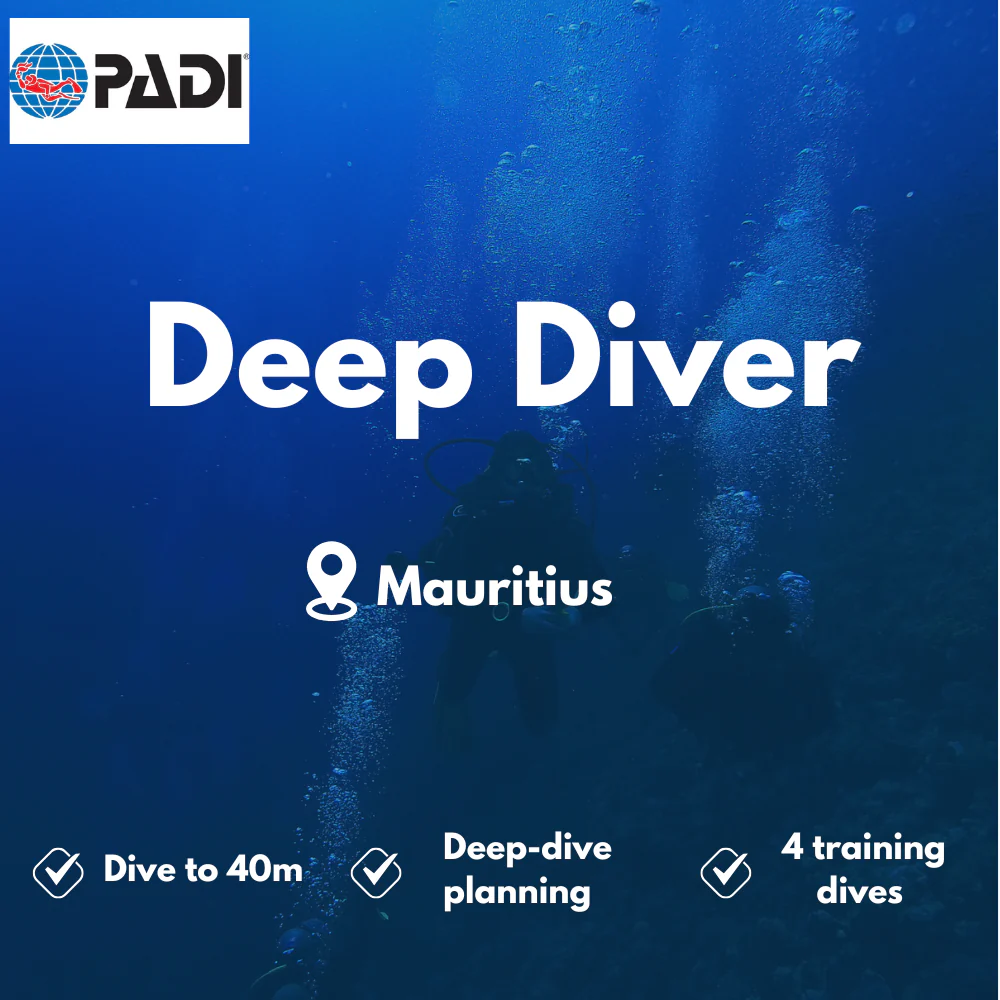 PADI Deep Diver course in Mauritius