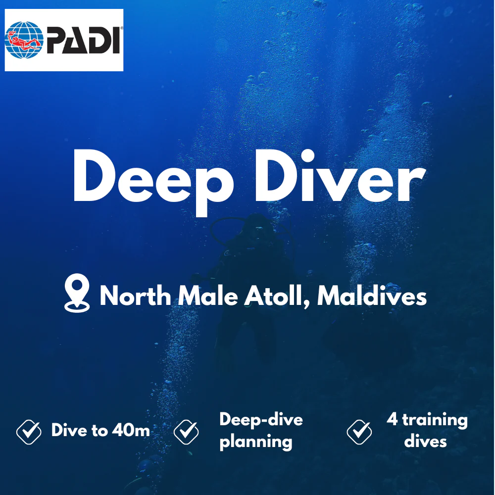 PADI Deep Diver course in North Male Atoll