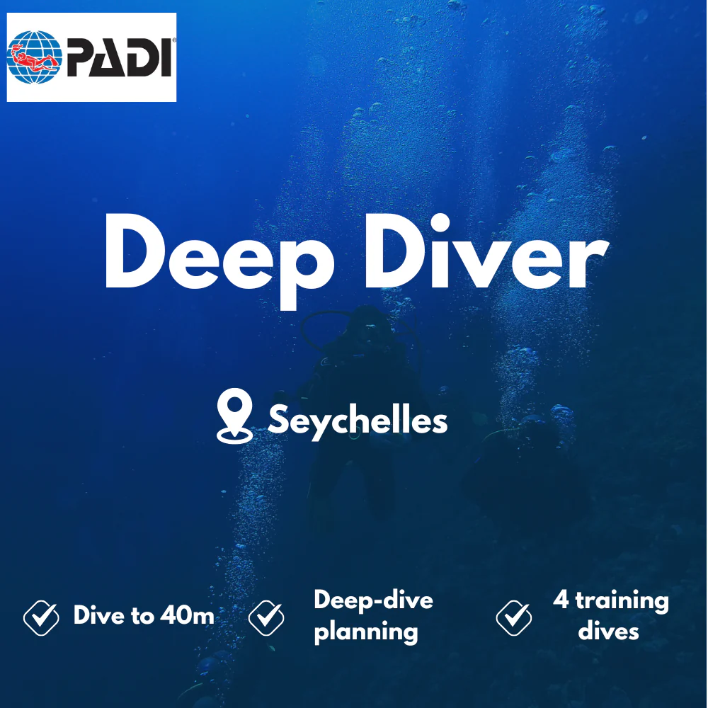 PADI Deep Diver course in Seychelles