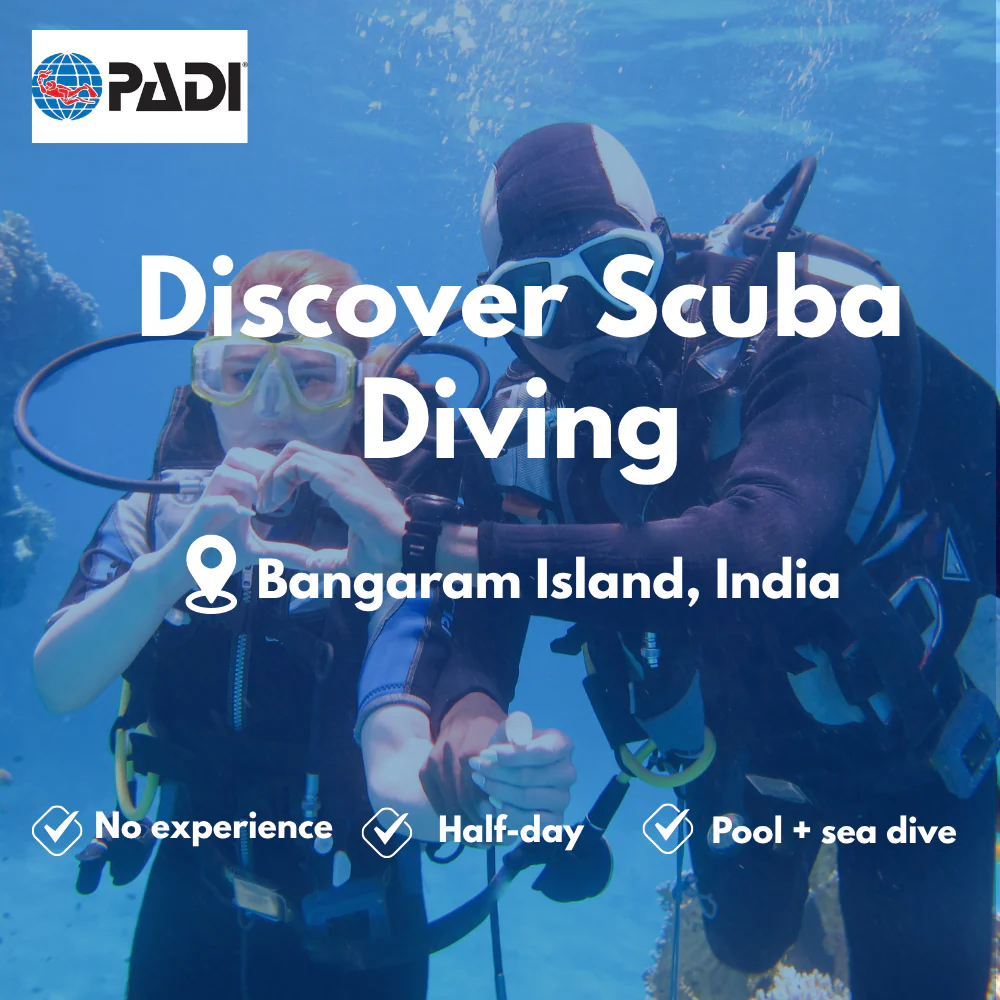 PADI Discover Scuba course in Bangaram Island