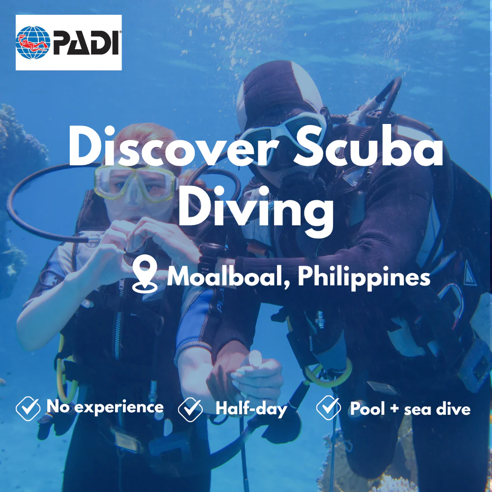 PADI Discover Scuba course in Moalboal