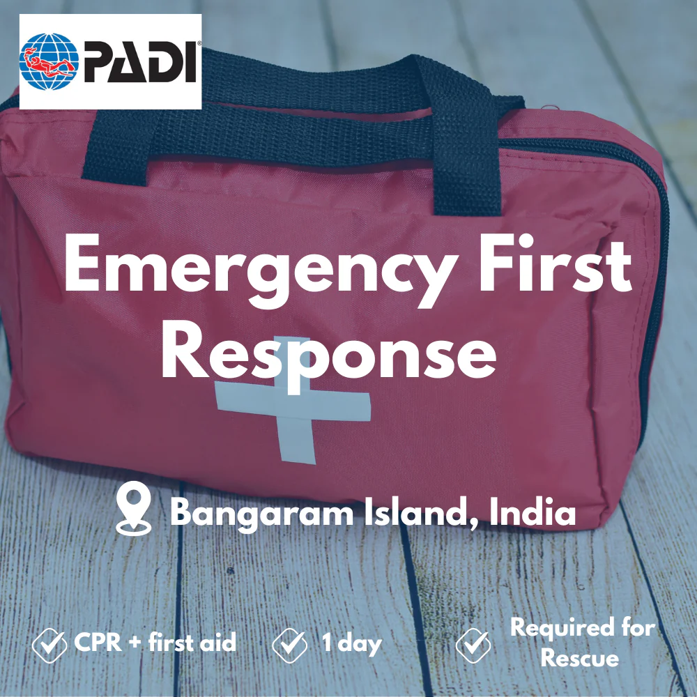 PADI Emergency First Response course in Bangaram Island