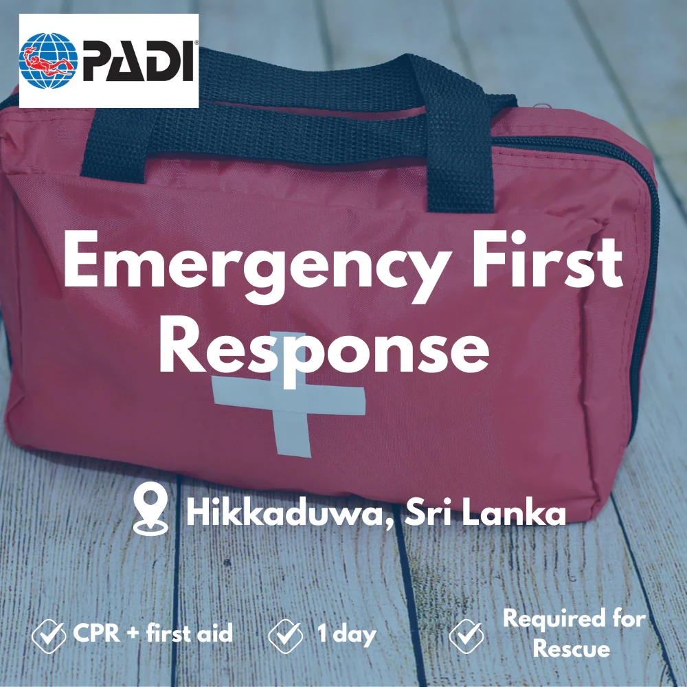 PADI Emergency First Response course in Hikkaduwa