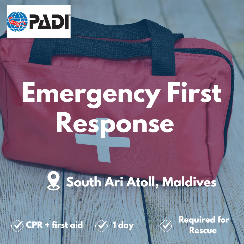 PADI Emergency First Response course in South Ari Atoll