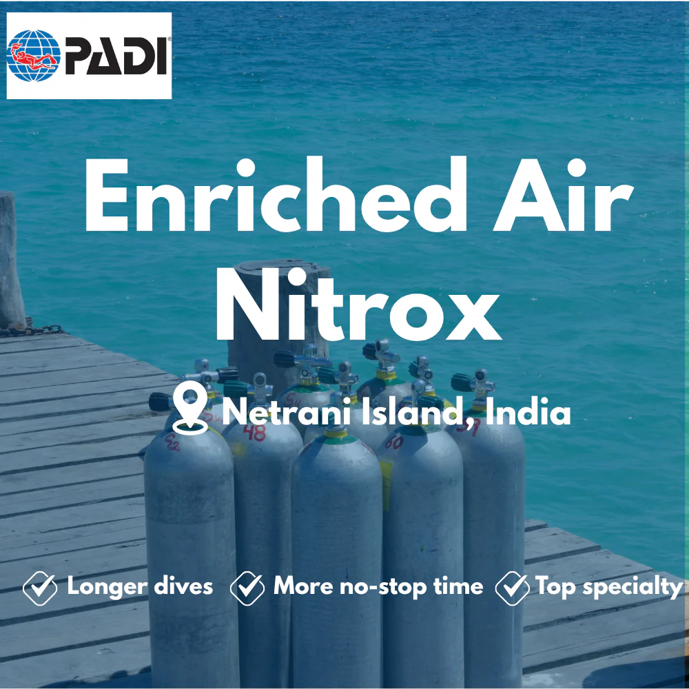 PADI Enriched Air (Nitrox) course in Netrani Island