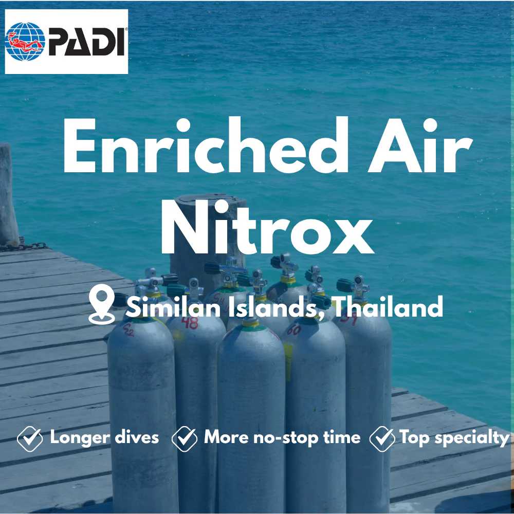 PADI Enriched Air (Nitrox) course in Similan Islands