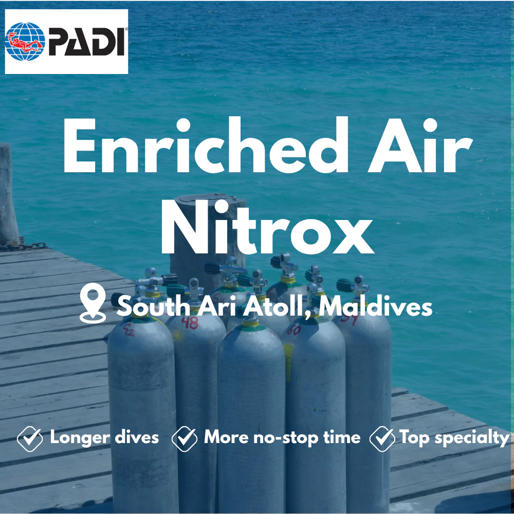 PADI Enriched Air (Nitrox) course in South Ari Atoll