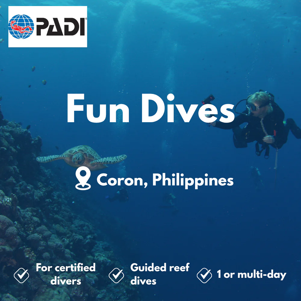 PADI Fun Dives course in Coron