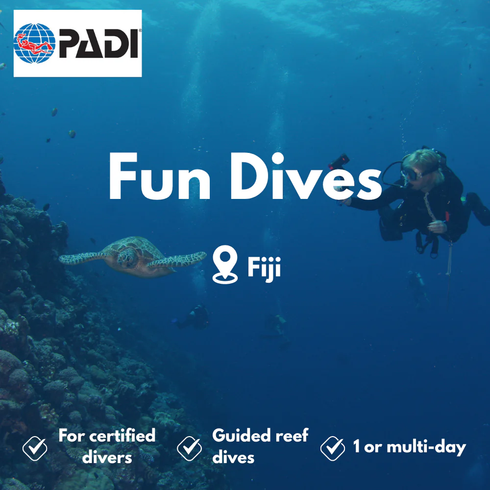 PADI Fun Dives course in Fiji