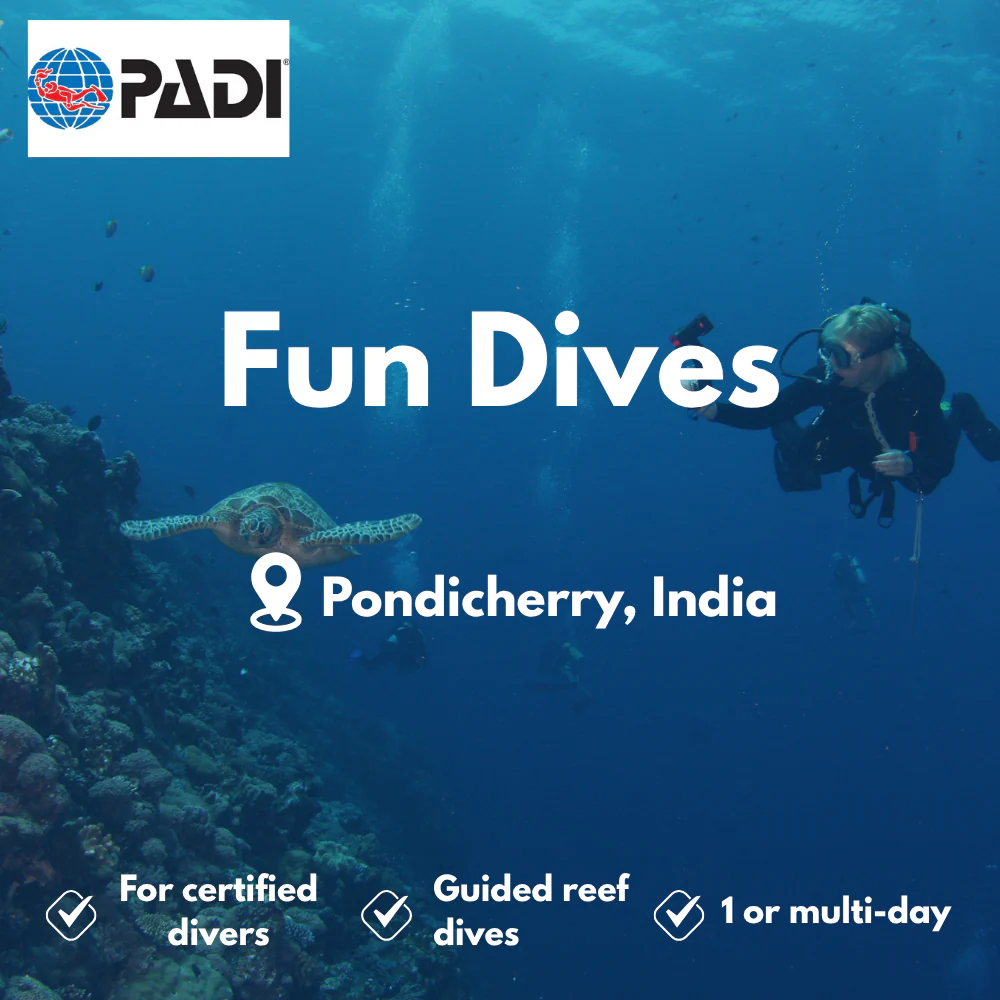 PADI Fun Dives course in Pondicherry