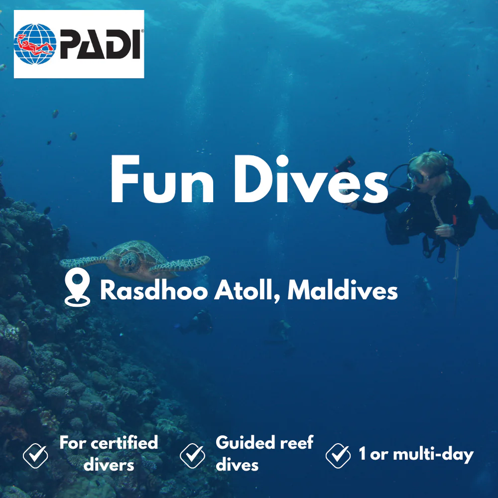 PADI Fun Dives course in Rasdhoo Atoll