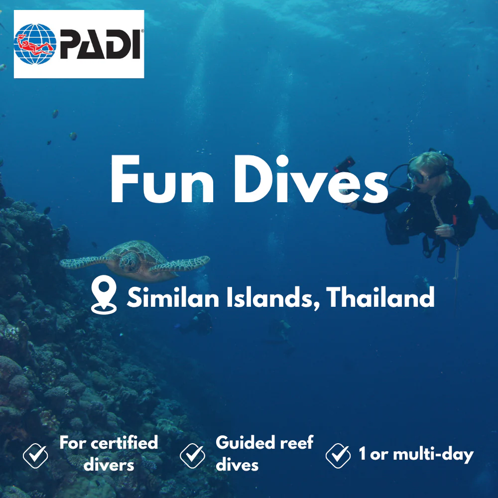 PADI Fun Dives course in Similan Islands