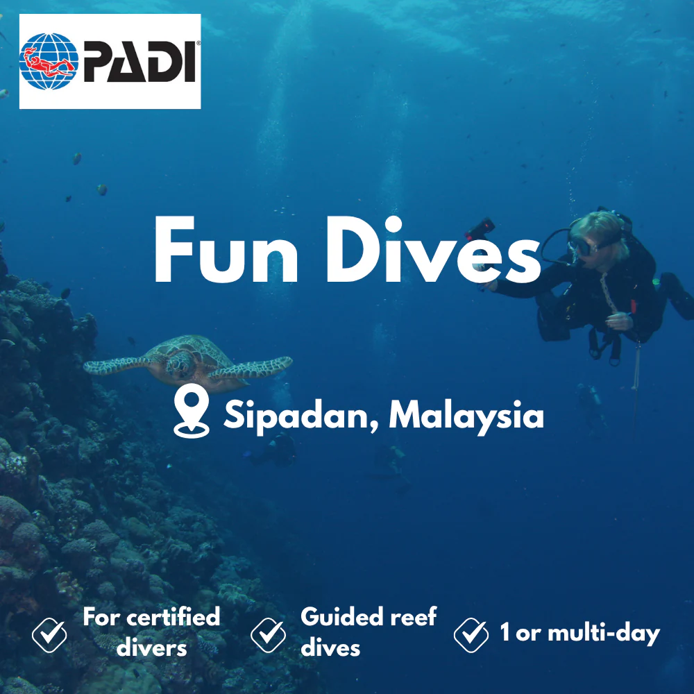 PADI Fun Dives course in Sipadan