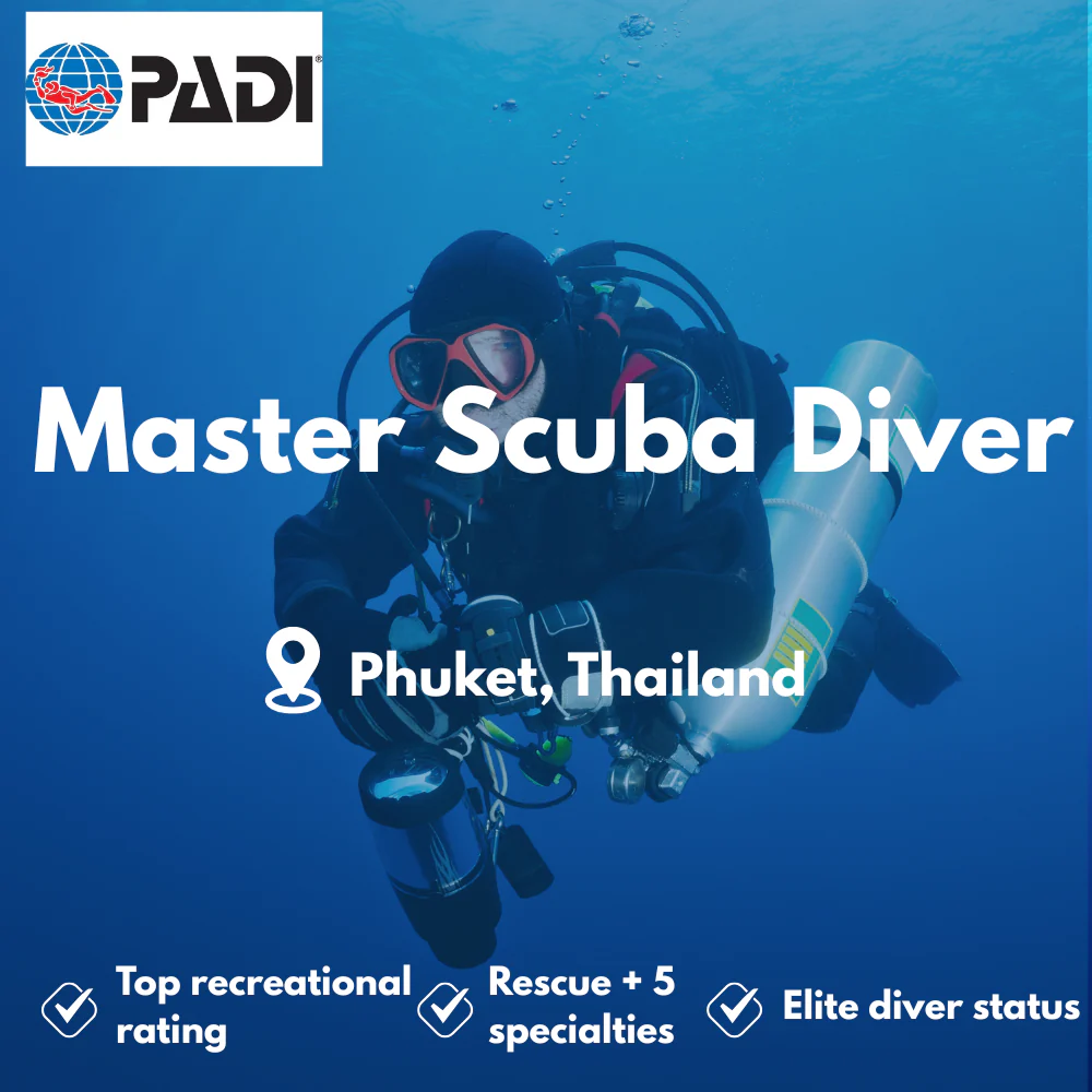 PADI Master Scuba Diver course in Phuket