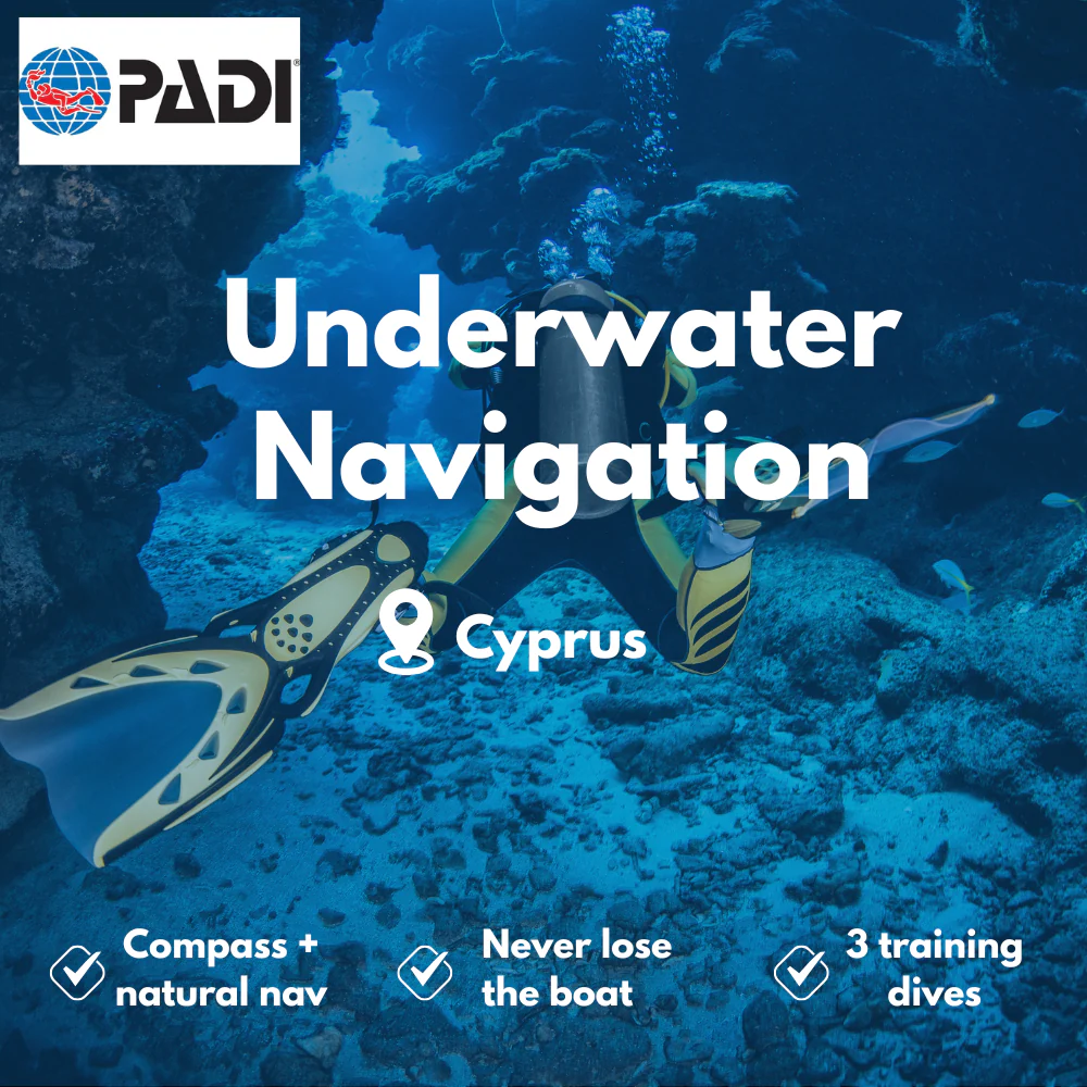 PADI Underwater Navigation course in Cyprus