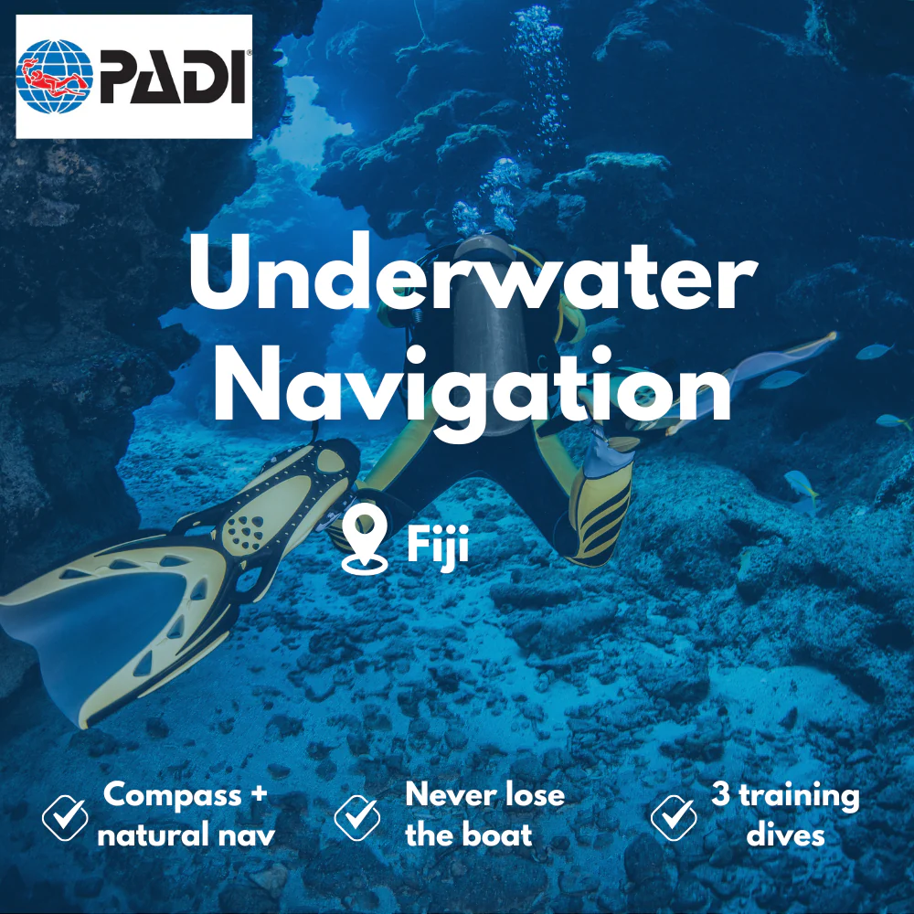 PADI Underwater Navigation course in Fiji
