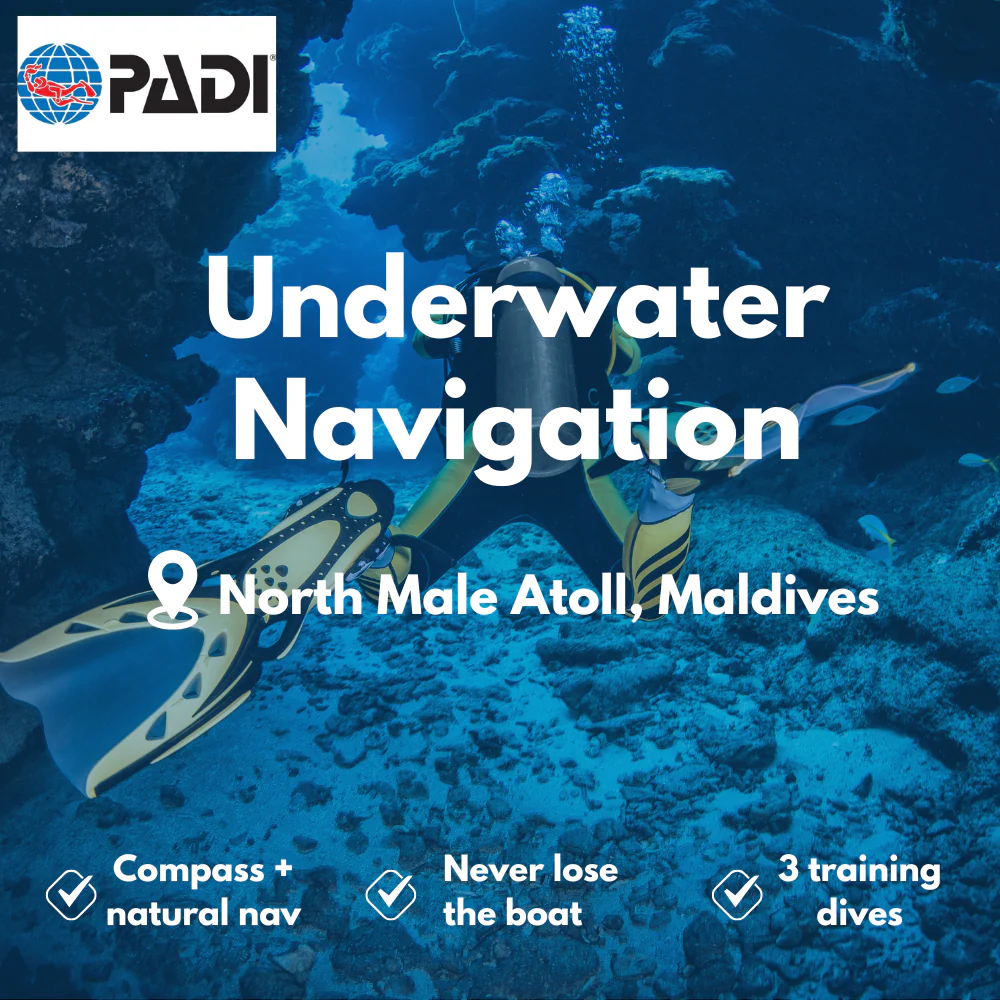 PADI Underwater Navigation course in North Male Atoll