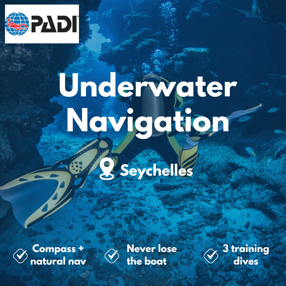 PADI Underwater Navigation course in Seychelles