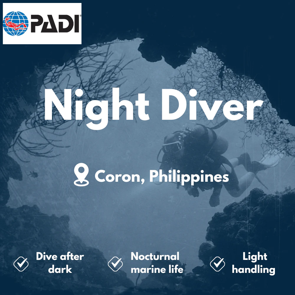 PADI Night Diver course in Coron