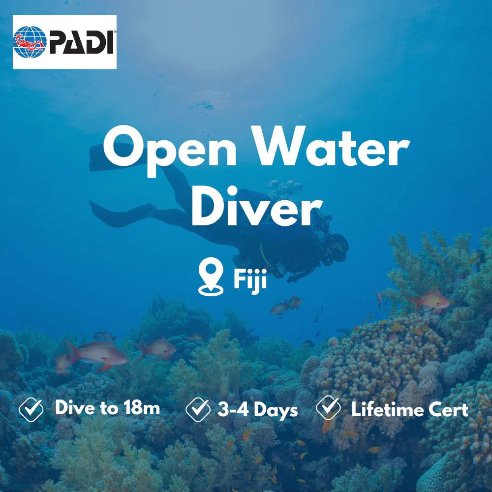 PADI Open Water Diver course in Fiji