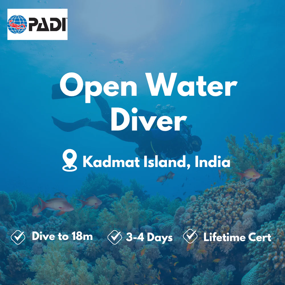 PADI Open Water Diver course in Kadmat Island