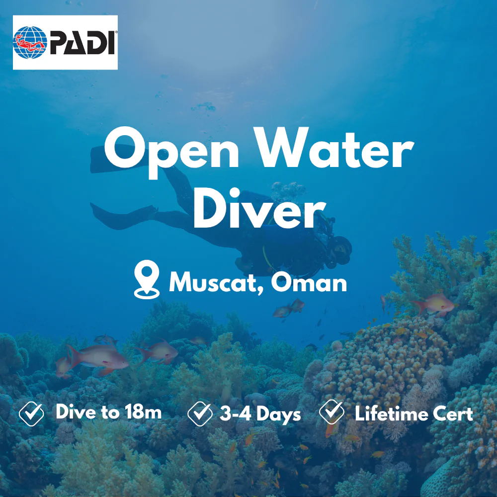 PADI Open Water Diver course in Muscat
