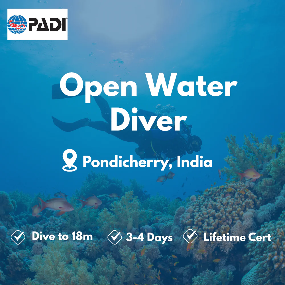 PADI Open Water Diver course in Pondicherry