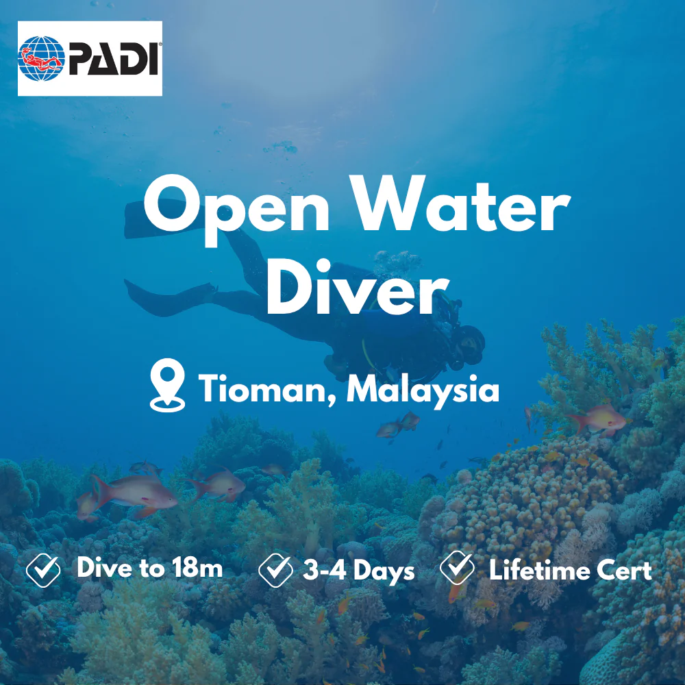 PADI Open Water Diver course in Tioman
