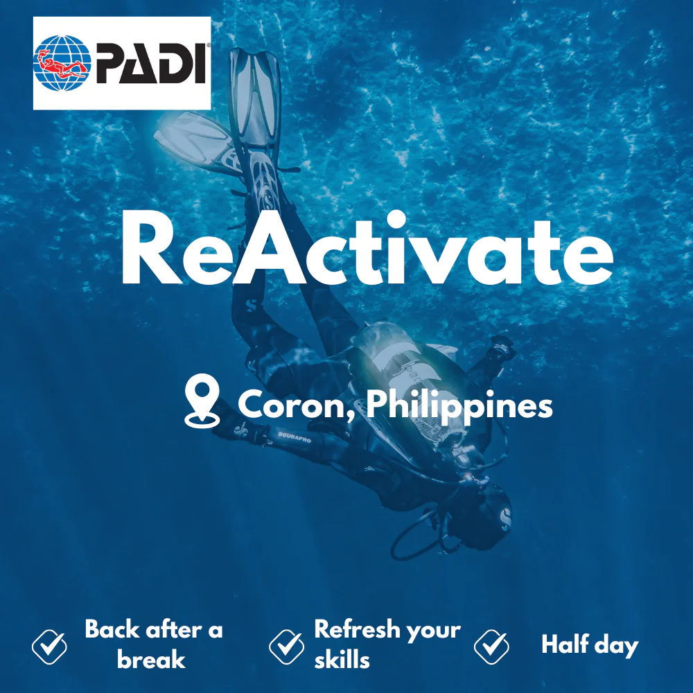 PADI Refresher / ReActivate course in Coron