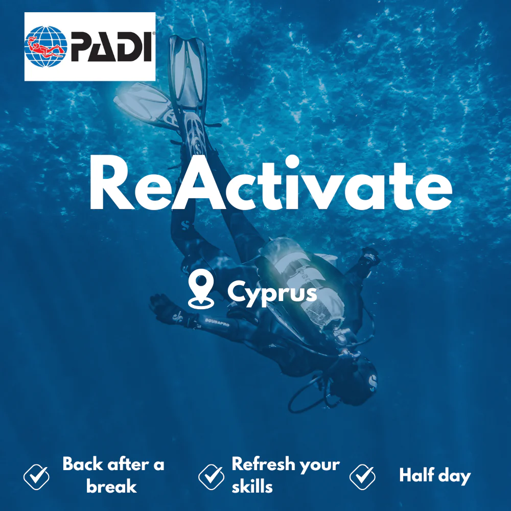 PADI Refresher / ReActivate course in Cyprus
