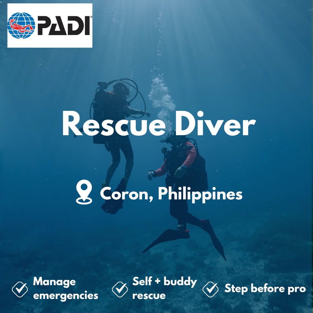PADI Rescue Diver course in Coron