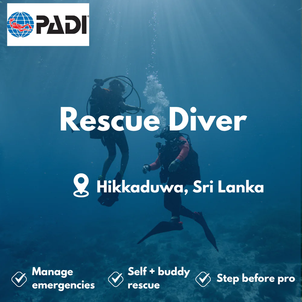 PADI Rescue Diver course in Hikkaduwa
