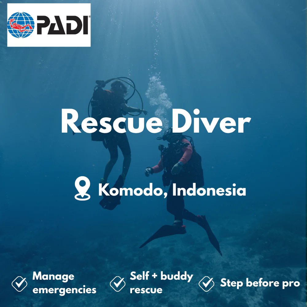 PADI Rescue Diver course in Komodo