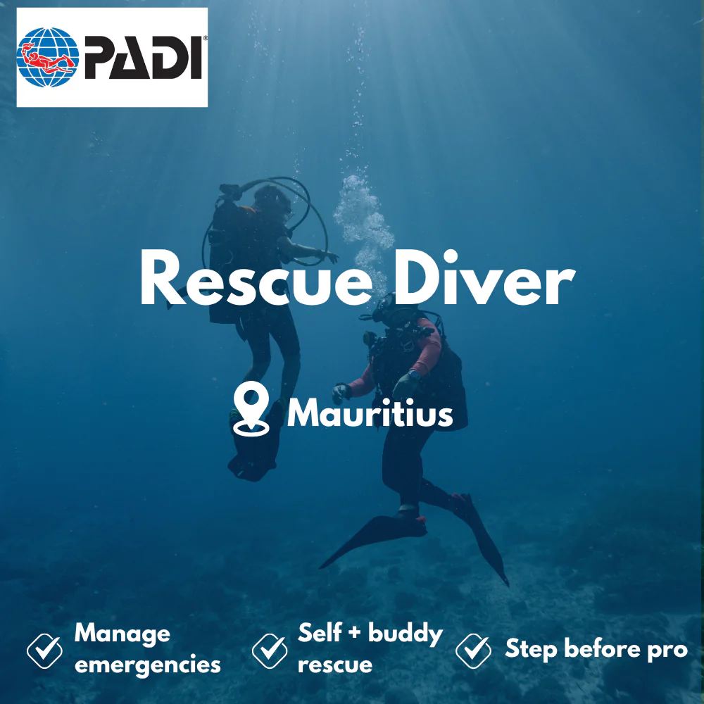 PADI Rescue Diver course in Mauritius