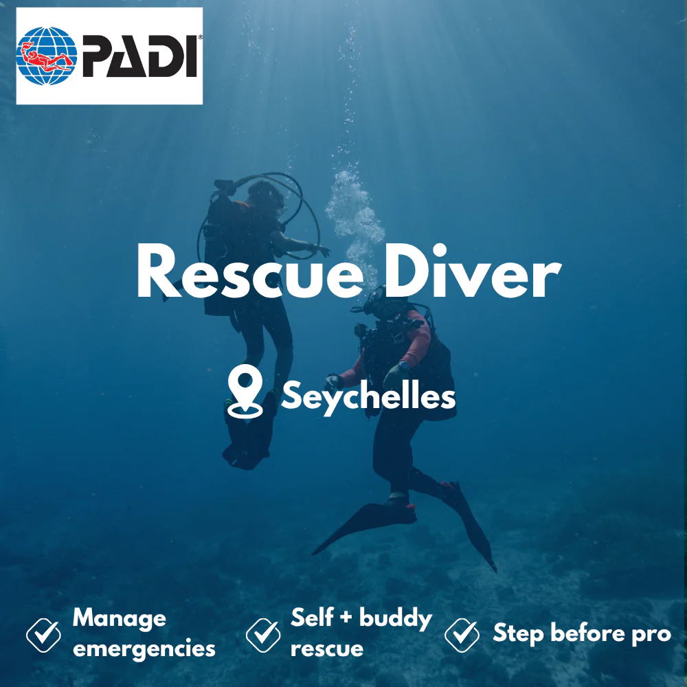PADI Rescue Diver course in Seychelles