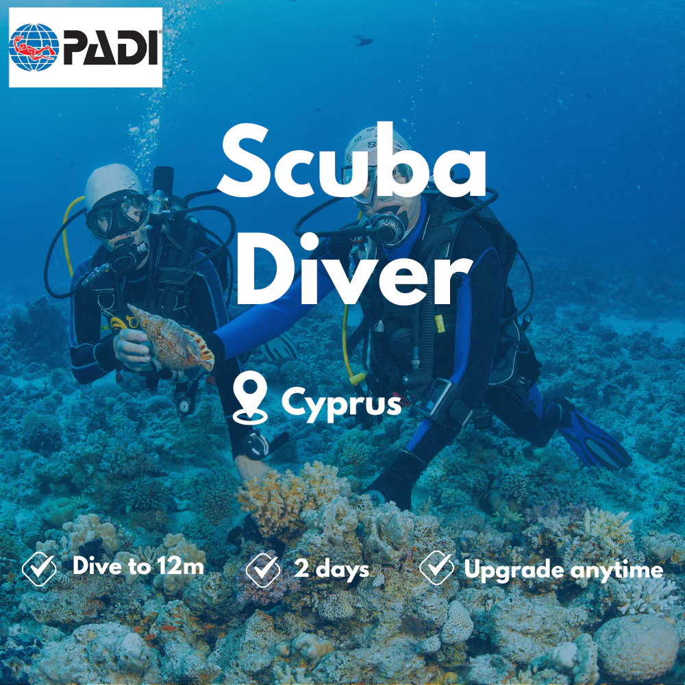 PADI Scuba Diver course in Cyprus